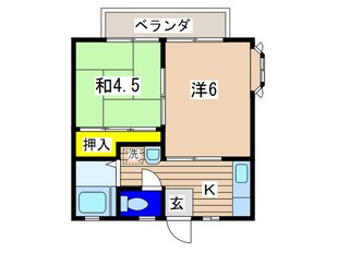 コスモハイツの物件間取画像